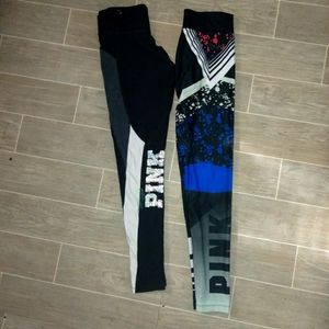 SOLD-Lot of 2 PINK leggings